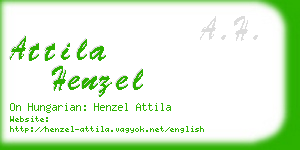 attila henzel business card